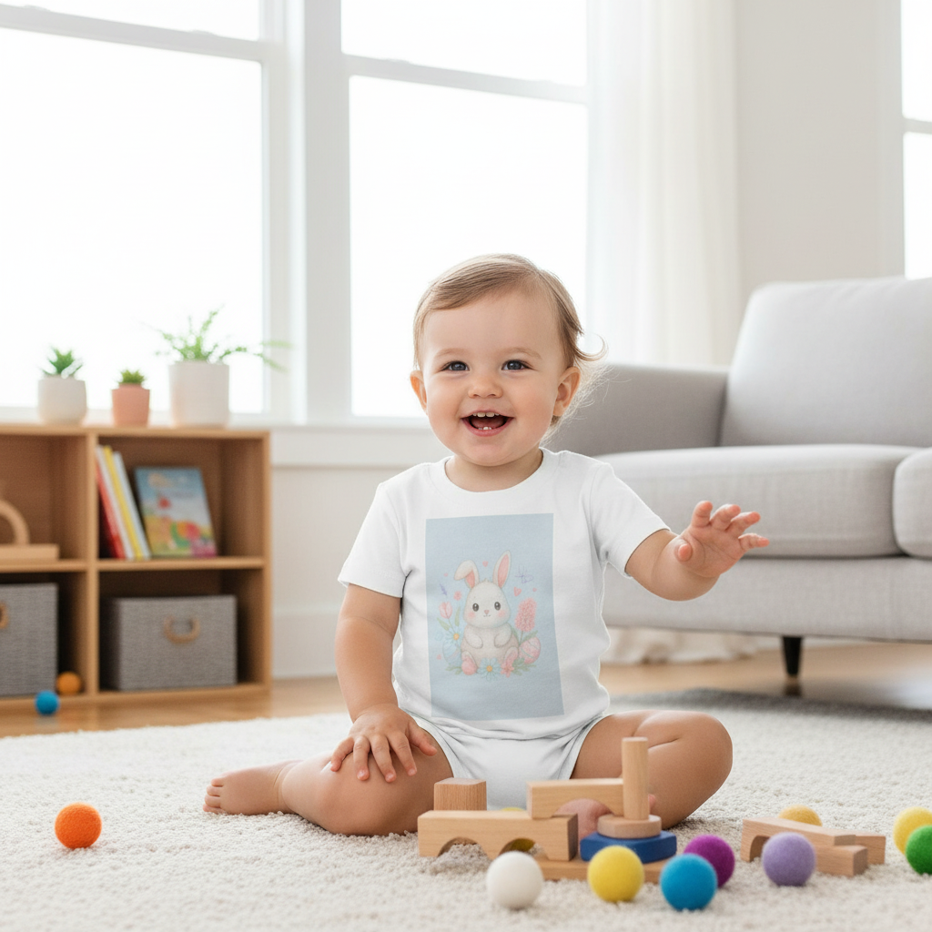 Toddler Short Sleeve Tee – Soft 100% Cotton Kids T-Shirt for Everyday Comfort & Style