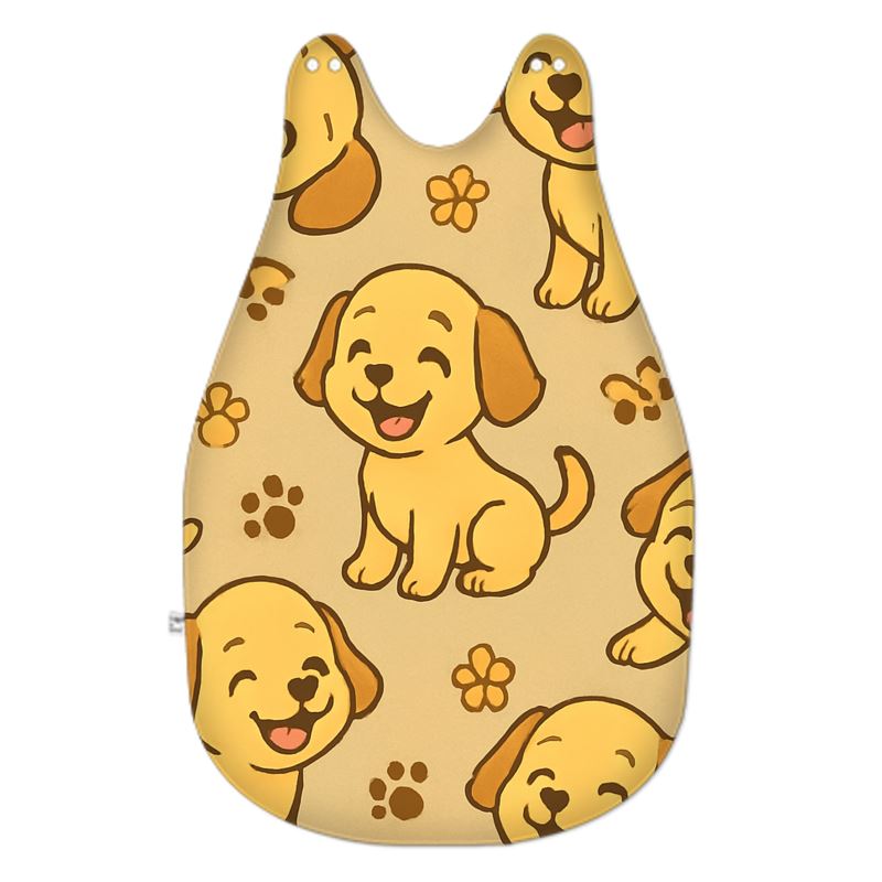 Baby Sleeping Bag – Cosy Puppy Print Fleece Sleep Sack | 2.5–3 Tog Fire-Rated Newborn Sleepwear