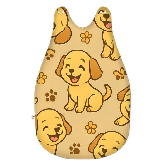Baby Sleeping Bag – Cosy Puppy Print Fleece Sleep Sack | 2.5–3 Tog Fire-Rated Newborn Sleepwear