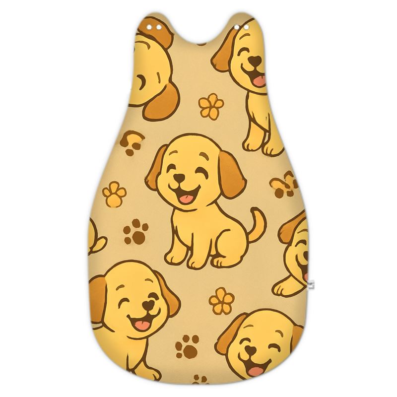 Baby Sleeping Bag – Cosy Puppy Print Fleece Sleep Sack | 2.5–3 Tog Fire-Rated Newborn Sleepwear