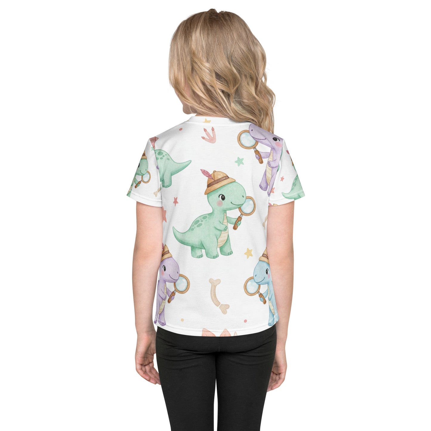 Kids Explorer Dinosaur T-Shirt – Cute Boys & Girls Adventure Dino All-Over Print Tee for Playdates & School 7