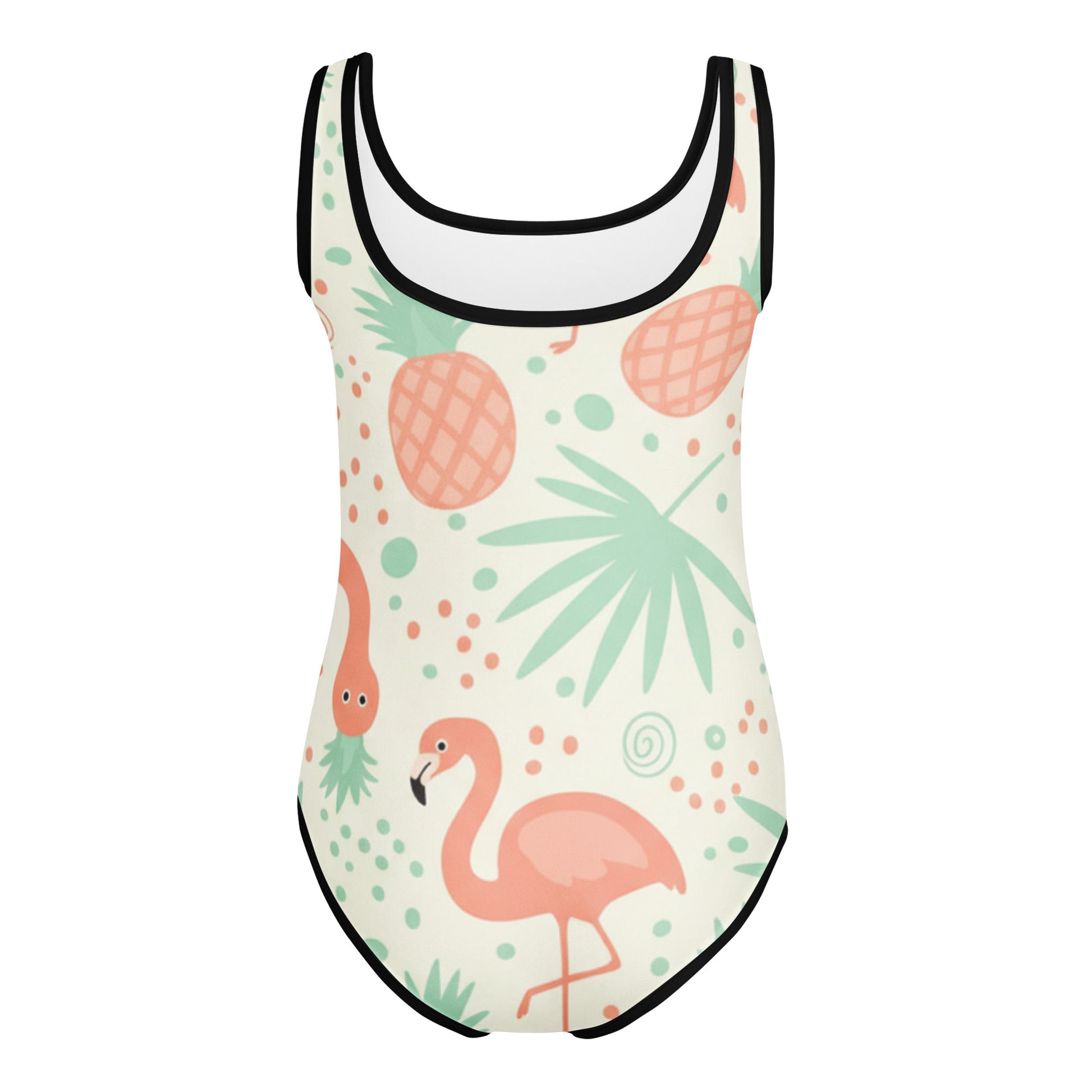 Girls Pink Floral Garden Swimsuit – Cute Kids One-Piece Summer Swimwear 7