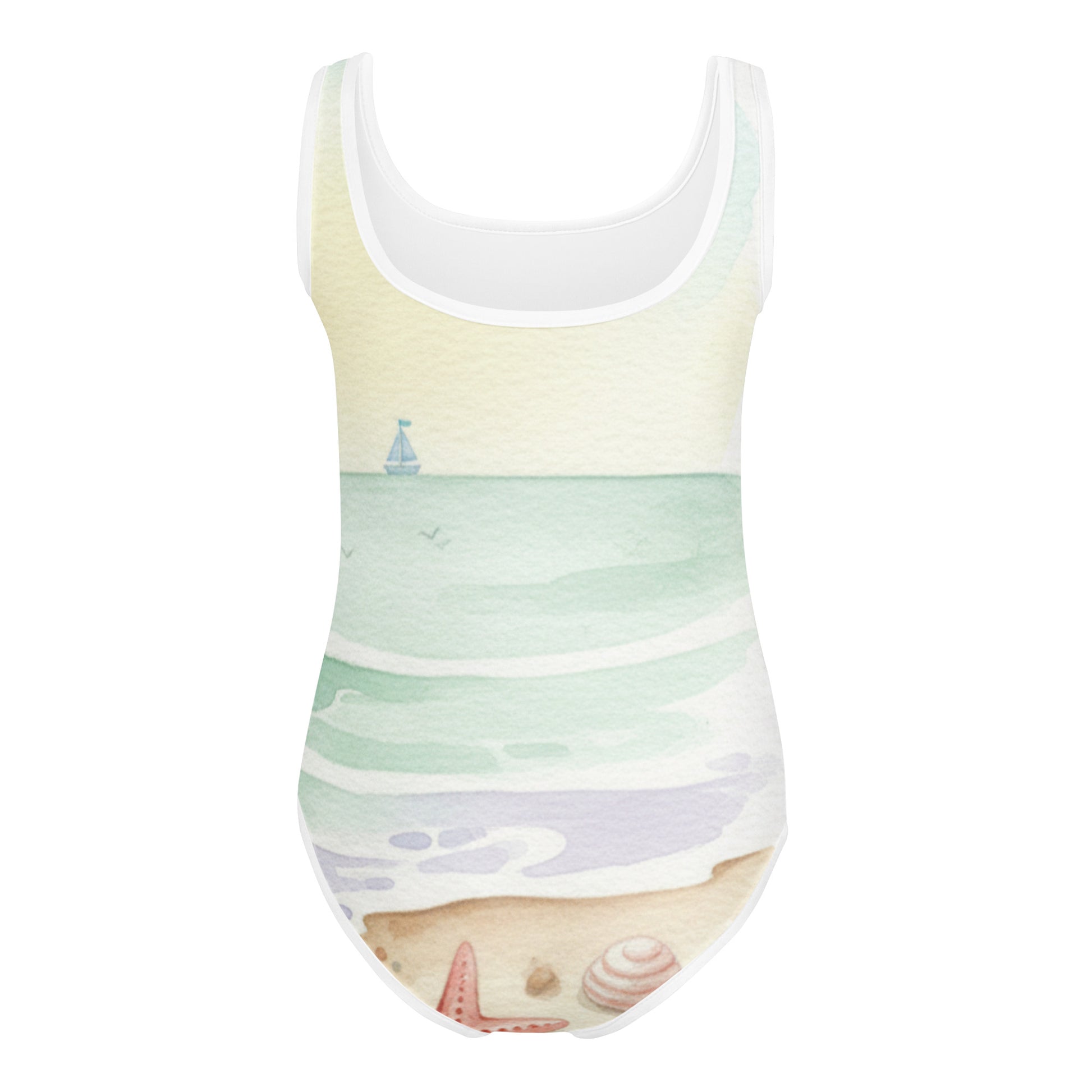 Girls All-Over Print Kids Swimsuit – Cute One-Piece Summer Swimwear for Toddlers & Kids 7