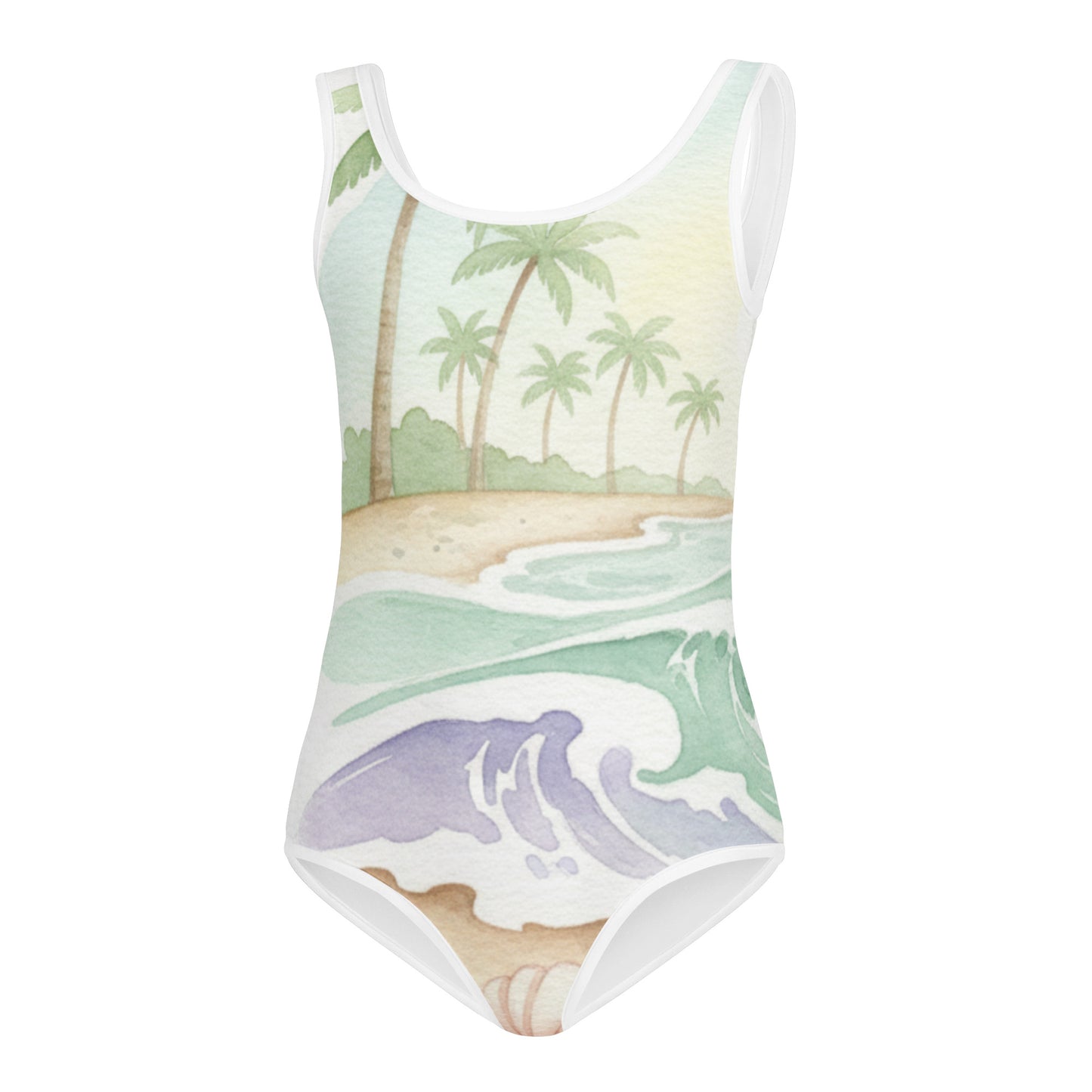 Girls All-Over Print Kids Swimsuit – Cute One-Piece Summer Swimwear for Toddlers & Kids 7