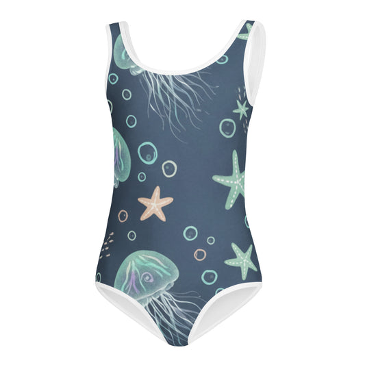 Girls Ocean Star Swimsuit – Cute Kids One-Piece Summer Swimwear 7