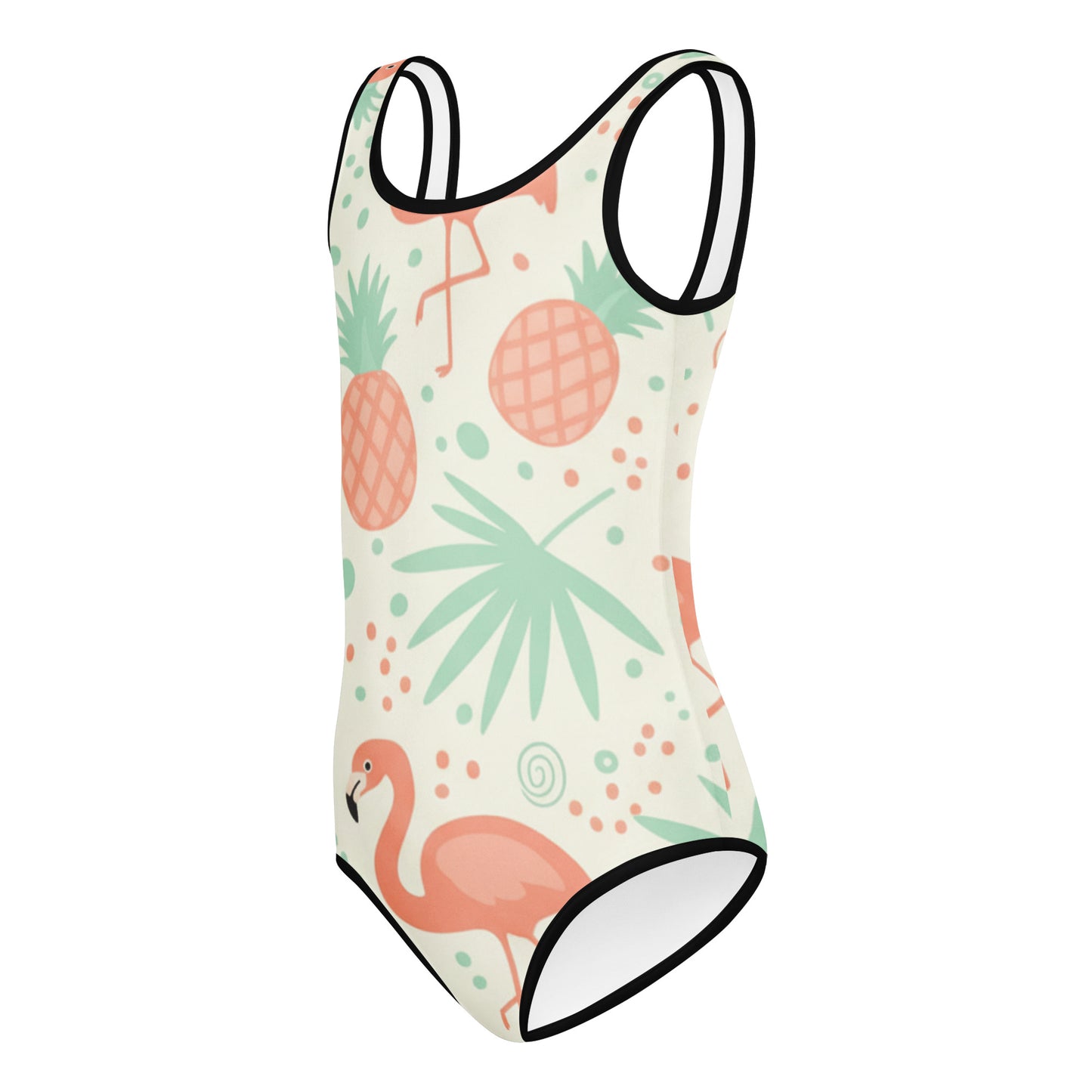 Girls Pink Floral Garden Swimsuit – Cute Kids One-Piece Summer Swimwear 7