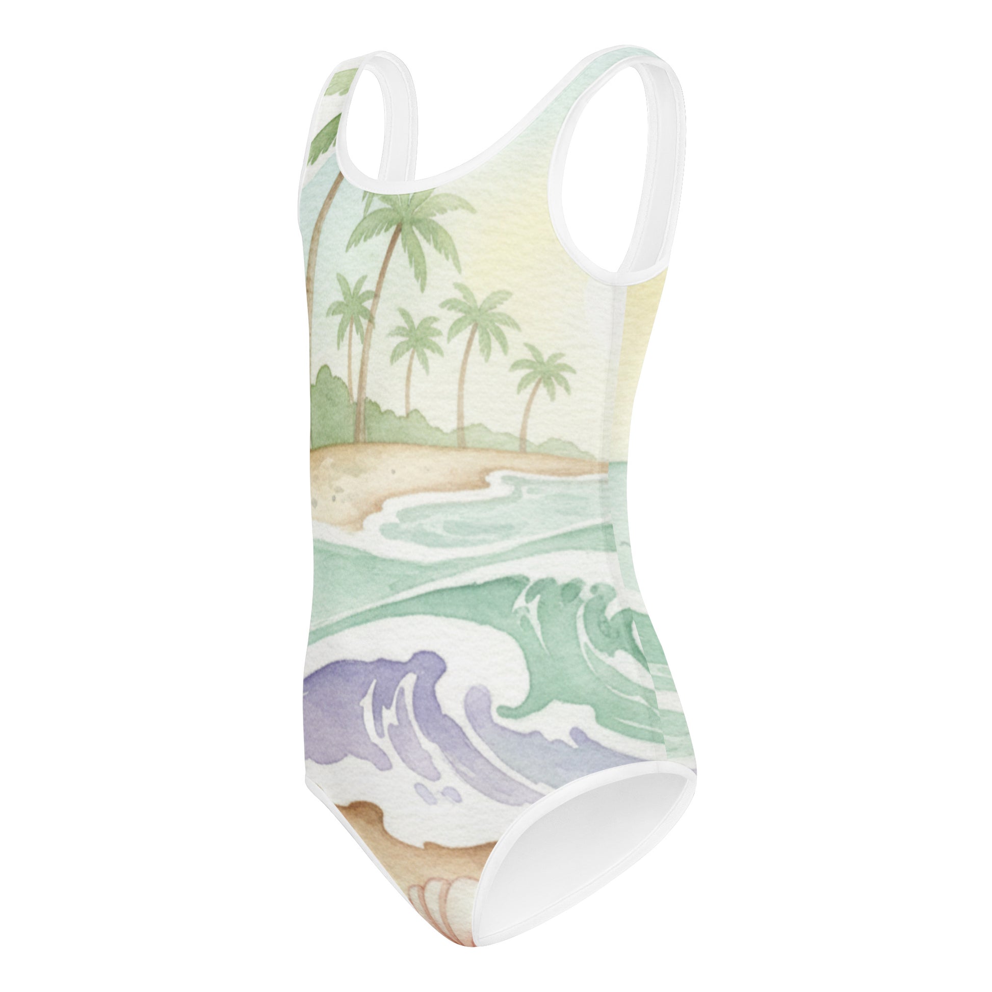 Girls All-Over Print Kids Swimsuit – Cute One-Piece Summer Swimwear for Toddlers & Kids 7