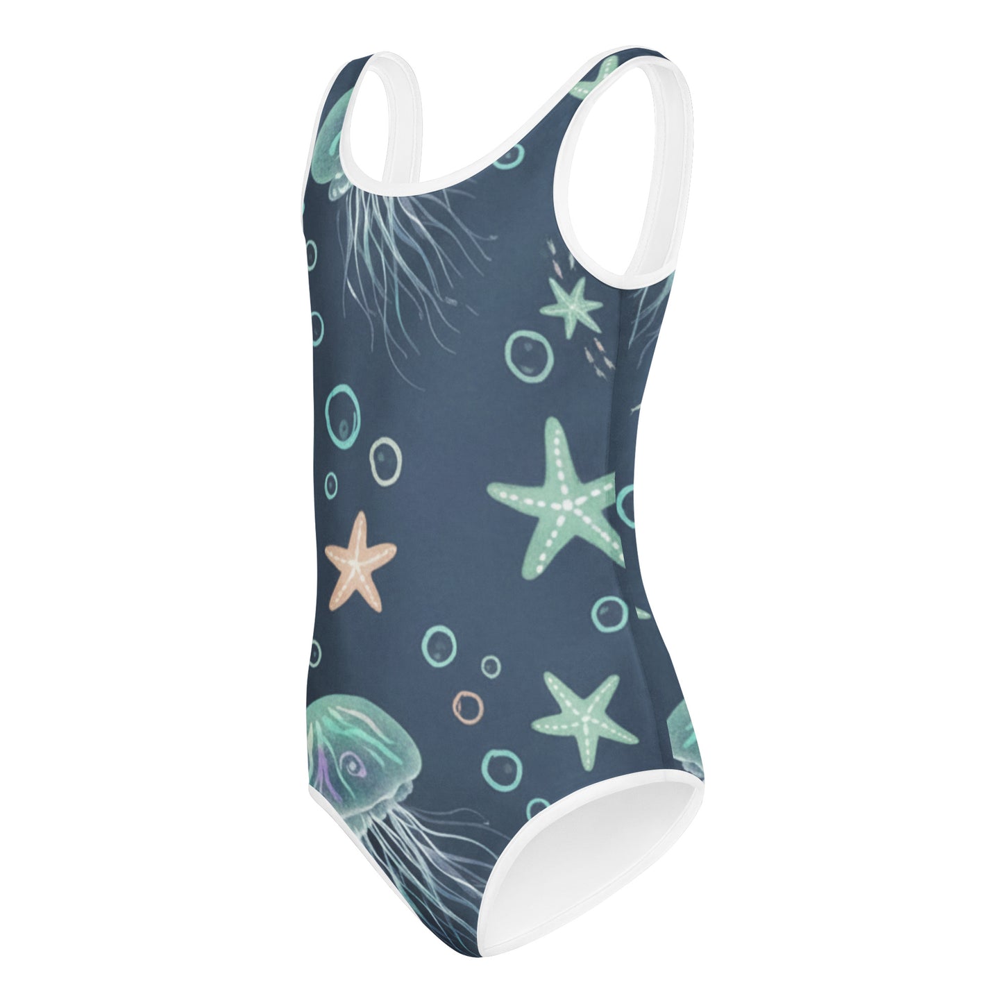 Girls Ocean Star Swimsuit – Cute Kids One-Piece Summer Swimwear 7
