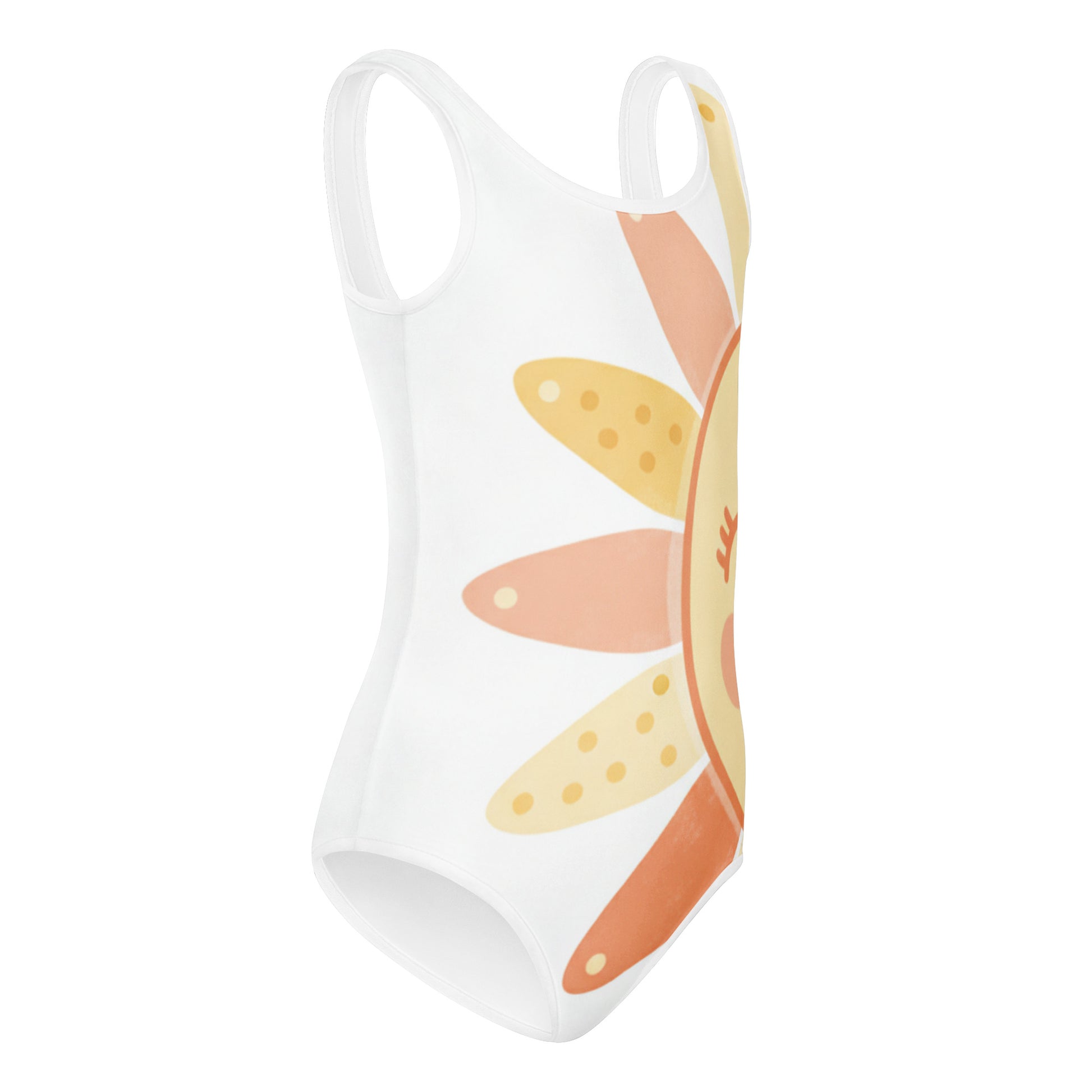 Girls Printed Kids One-Piece Swimsuit – Cute All-Over Print Summer Swimwear for Toddlers & Kids 7