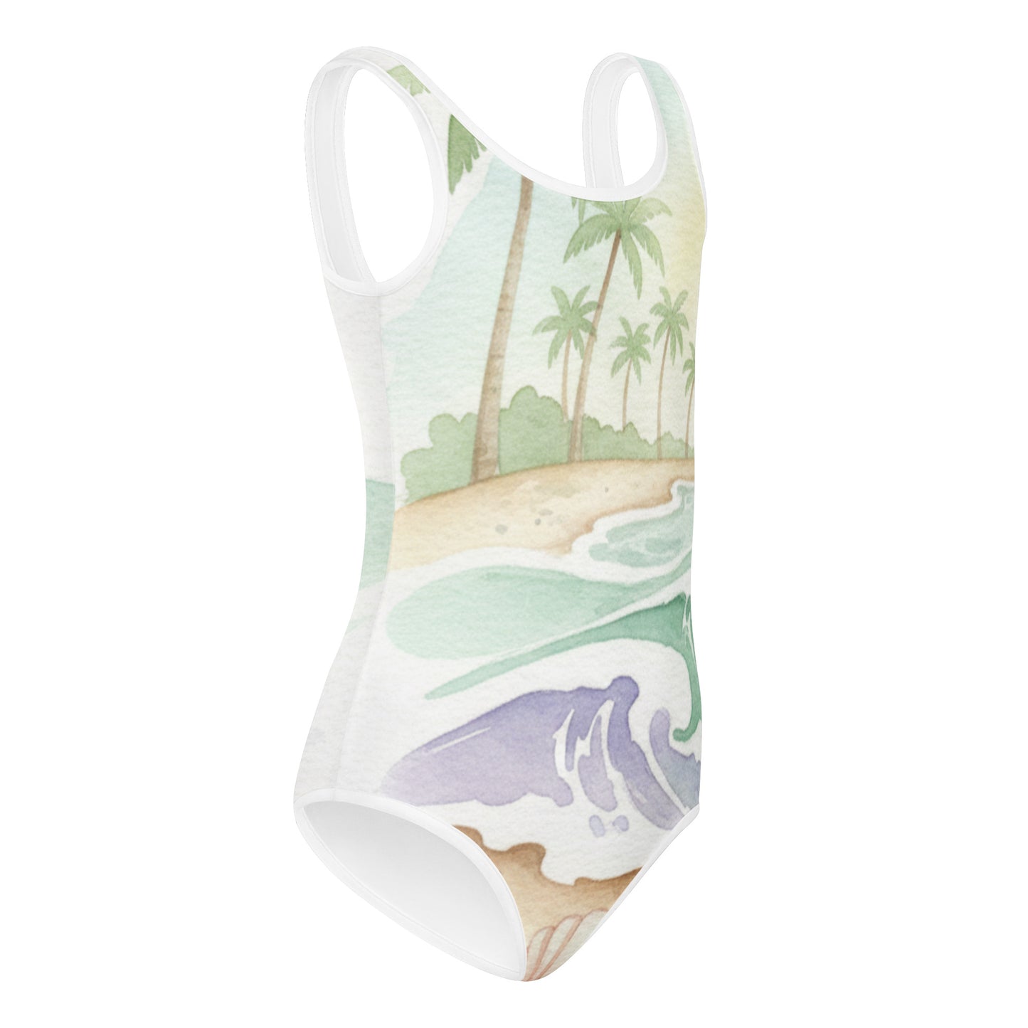 Girls All-Over Print Kids Swimsuit – Cute One-Piece Summer Swimwear for Toddlers & Kids 7