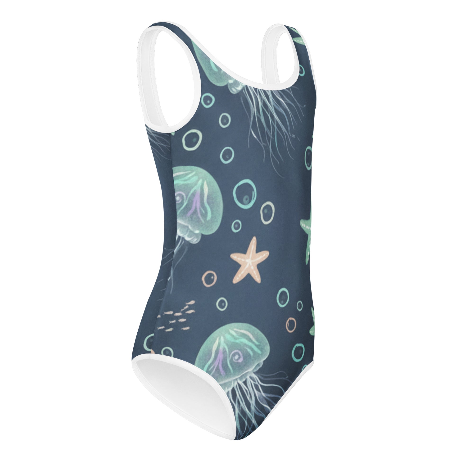 Girls Ocean Star Swimsuit – Cute Kids One-Piece Summer Swimwear 7