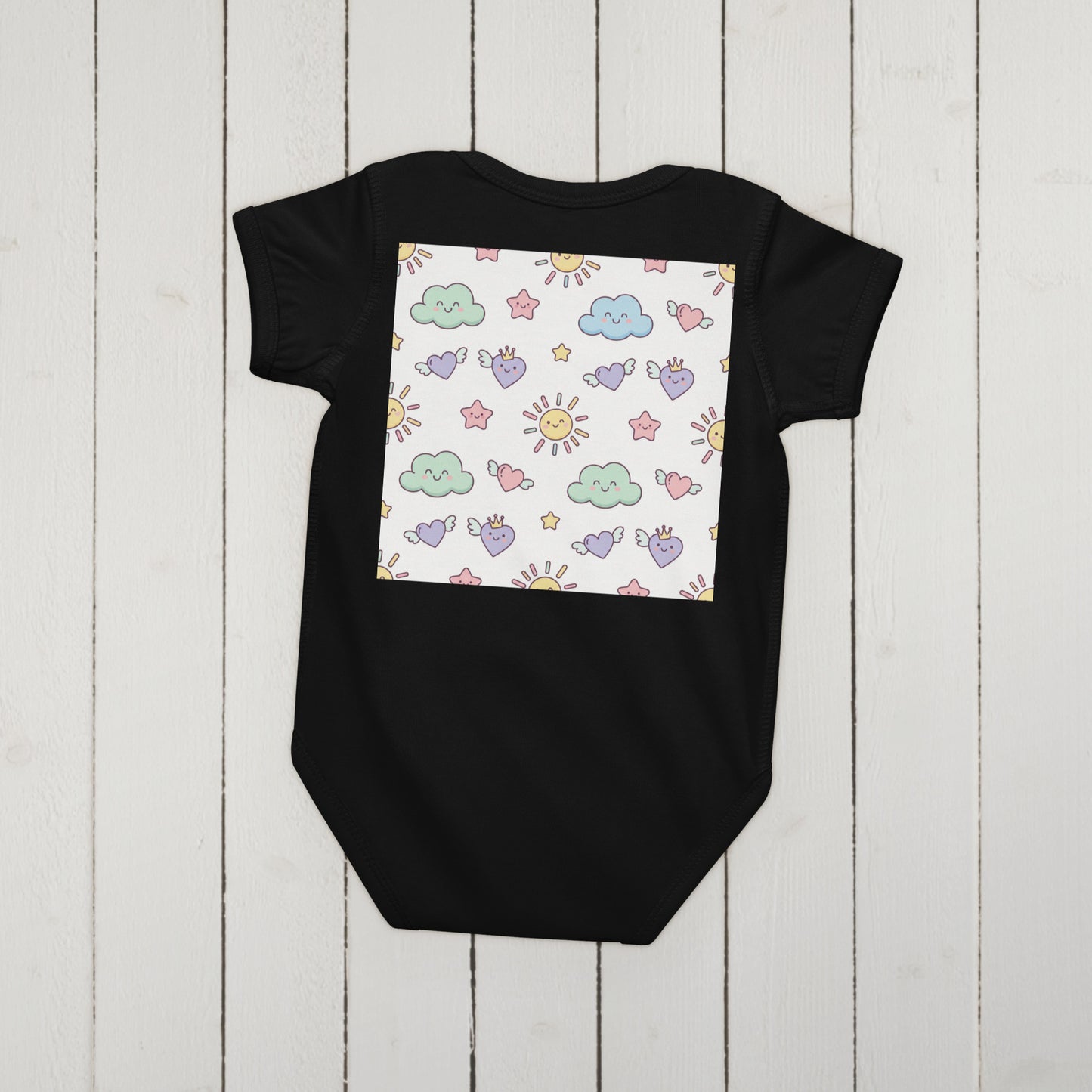 Baby Jersey Bodysuit – Soft 100% Cotton Printed Onesie for Newborns & Infants | Everyday Baby Essential