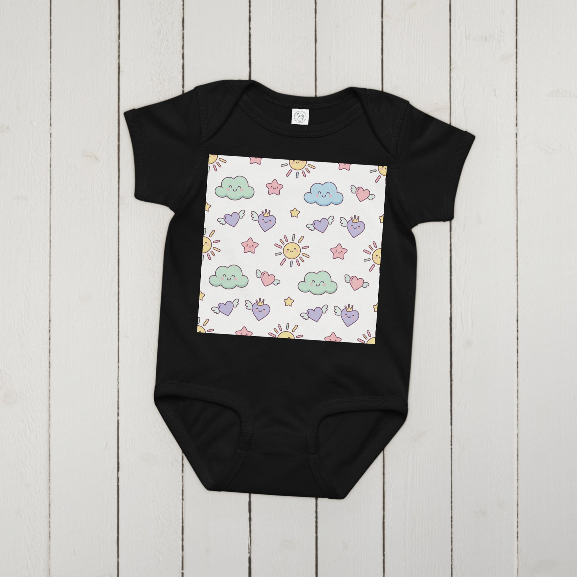 Baby Jersey Bodysuit – Soft 100% Cotton Printed Onesie for Newborns & Infants | Everyday Baby Essential