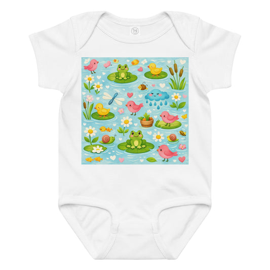 Baby Jersey Bodysuit – Soft Cotton Onesie for Newborns & Infants | Everyday Baby Essential