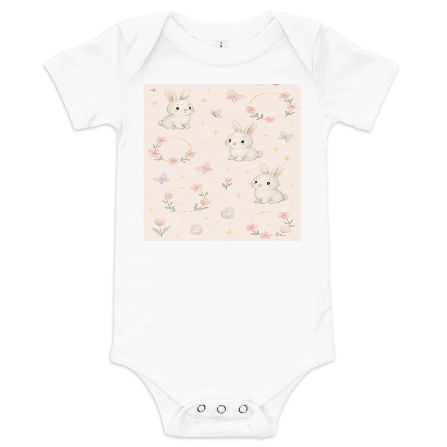 Baby Short Sleeve One Piece – Soft 100% Cotton Printed Onesie for Newborns & Infants | Everyday Baby Essential 12-18m