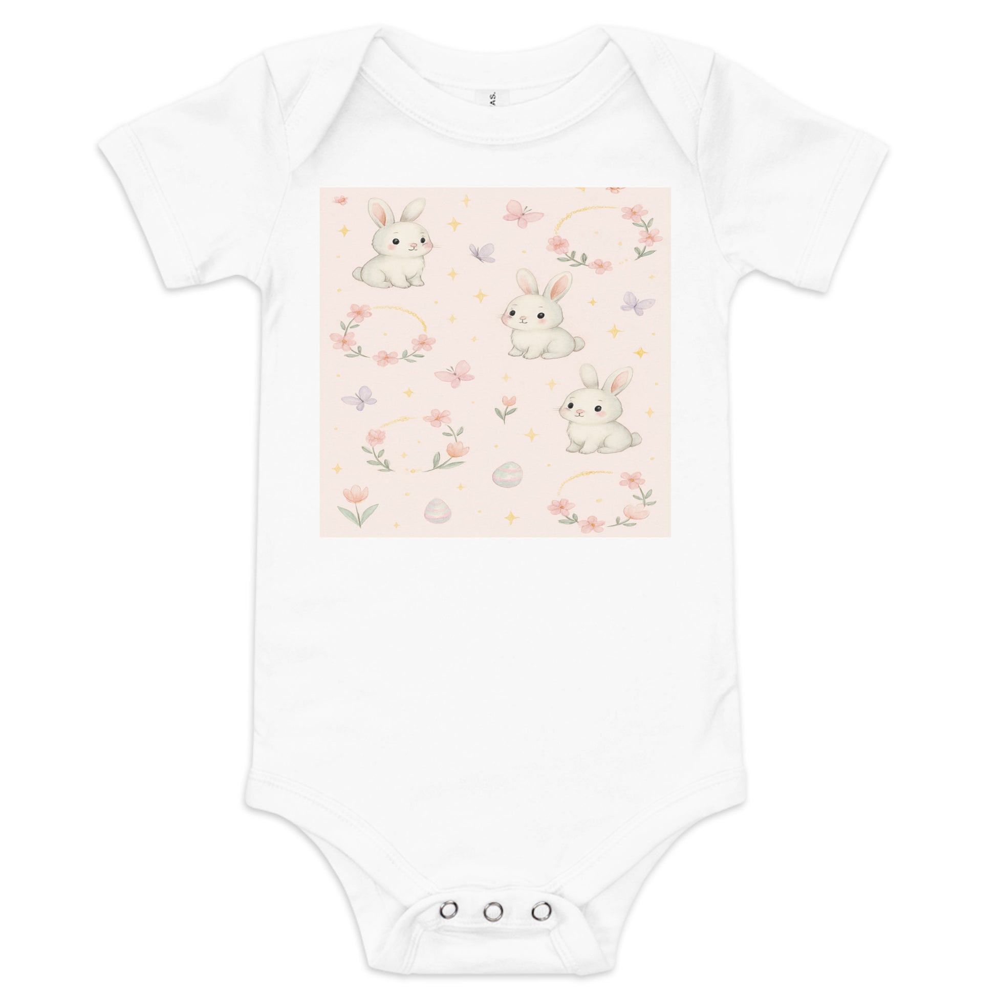 Baby Short Sleeve One Piece – Soft 100% Cotton Printed Onesie for Newborns & Infants | Everyday Baby Essential 12-18m