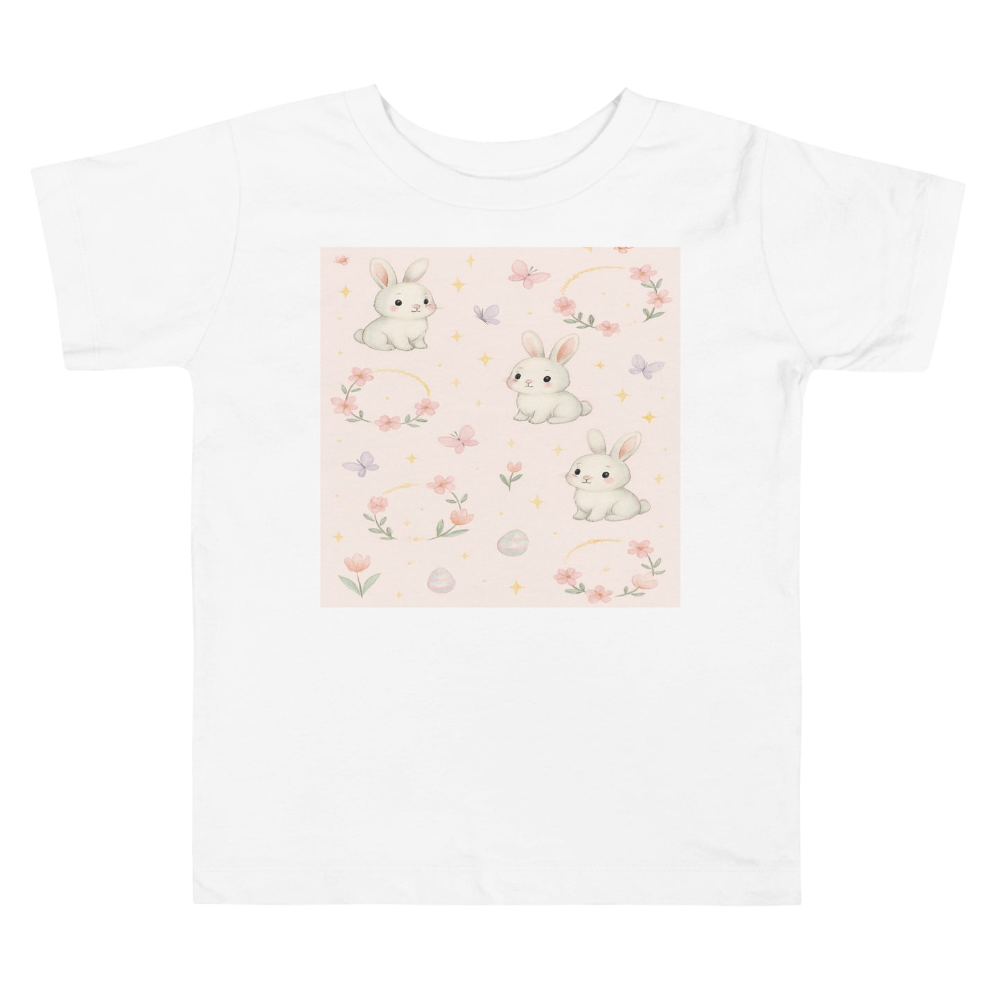 Toddler Short Sleeve Tee – Soft 100% Cotton Printed Kids T-Shirt for Everyday Play & Style
