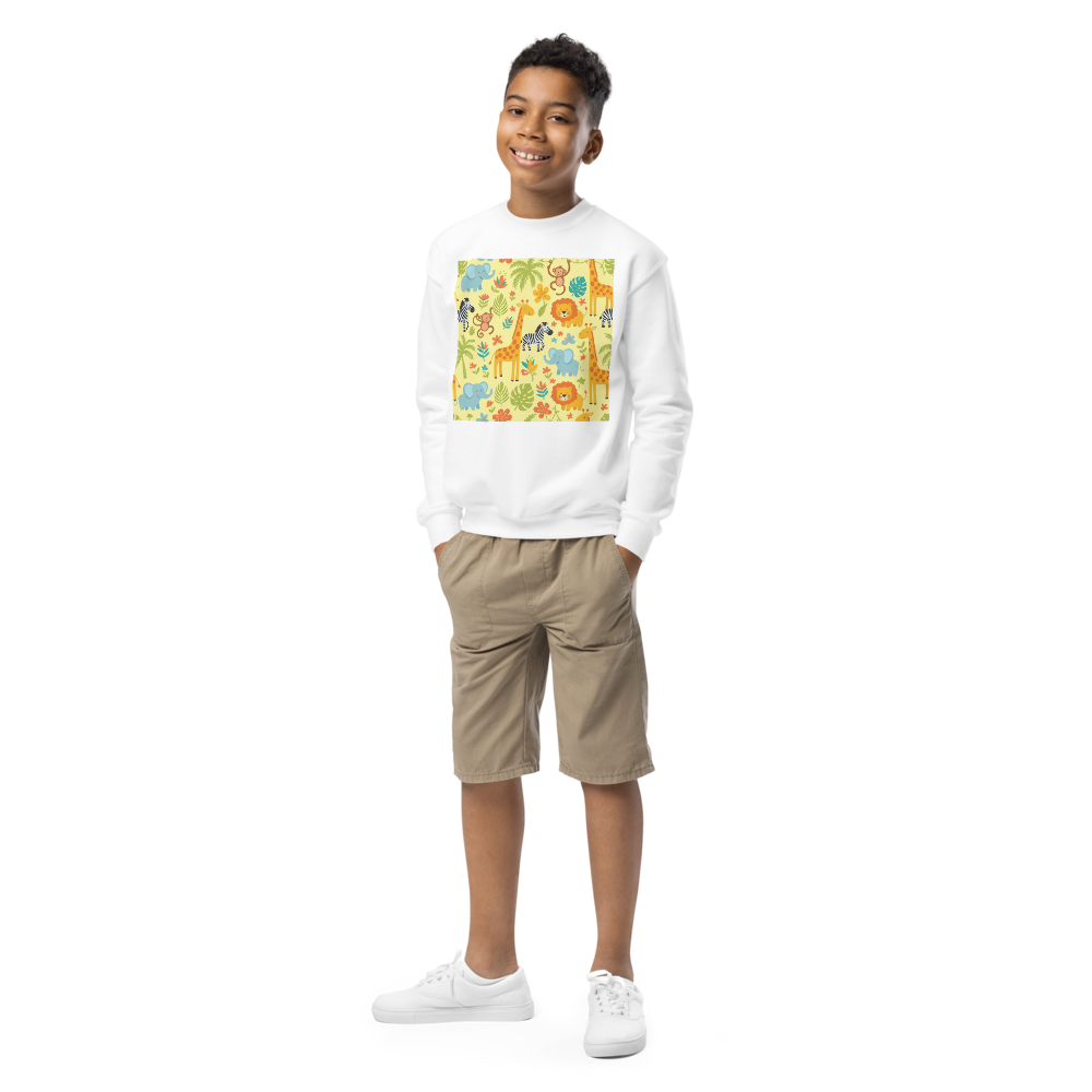 Kids Crewneck Sweatshirt – Soft Fleece Printed Pullover for Boys & Girls XL