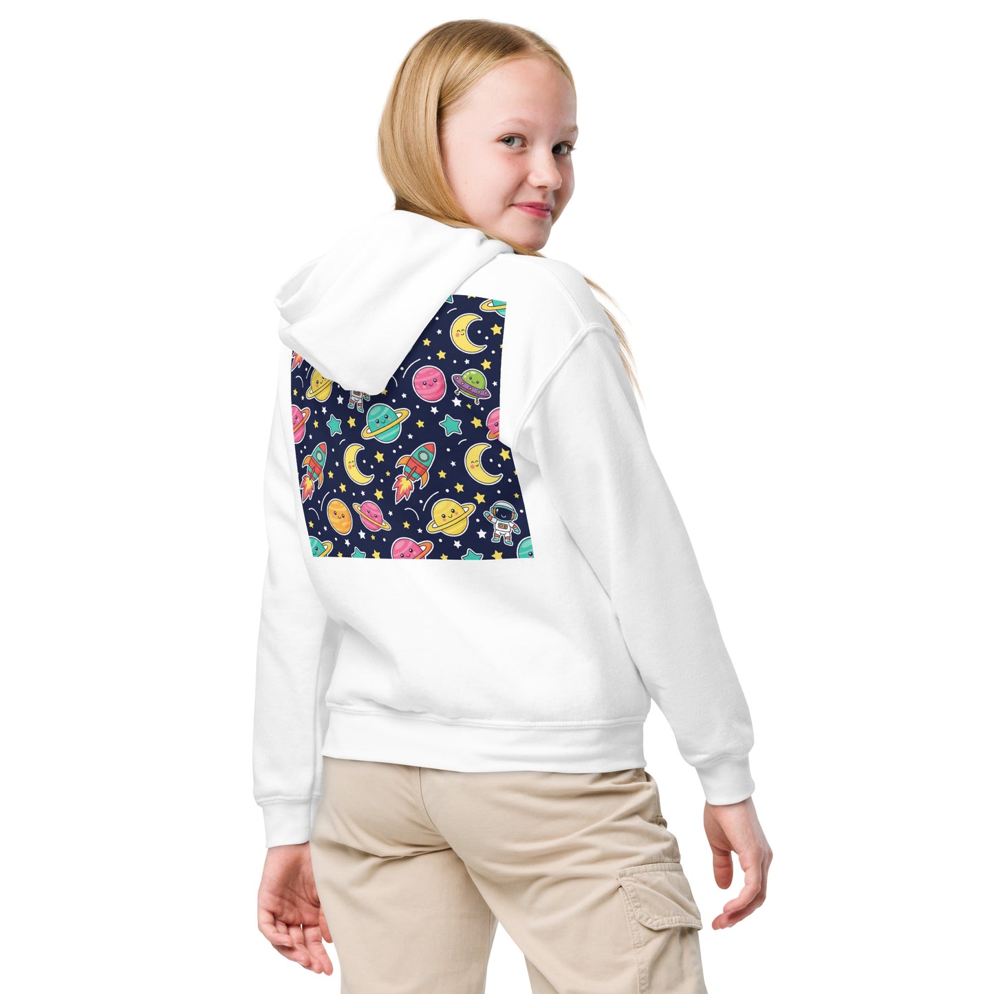 Classic Youth Fleece Hoodie – Soft Cotton-Poly Blend Kids Pullover for School, Sports & Everyday Wear XL